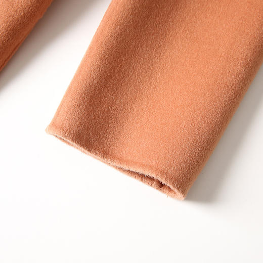 VIMAGE纬漫纪冬装新款一粒扣中长款毛呢外套大衣V2014608 商品图4