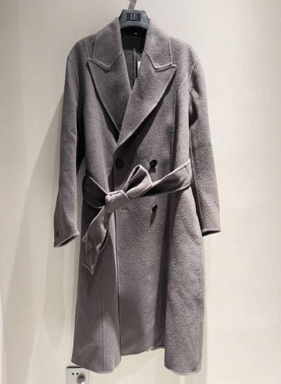 WC05-1121-1  JUNLI灰色腰带款大衣外套  [   ] 商品图0