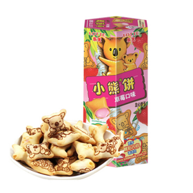 乐天小熊饼干草莓味37g/盒