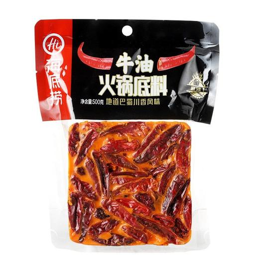 海底捞醇香牛油火锅底料麻辣味500g/袋 商品图0