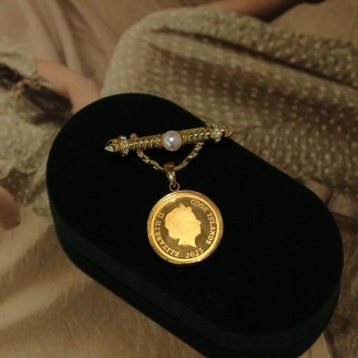 甄珠贝 可多用的一款纯银胸针 复古英伦 可开合搭配吊坠 商品图1