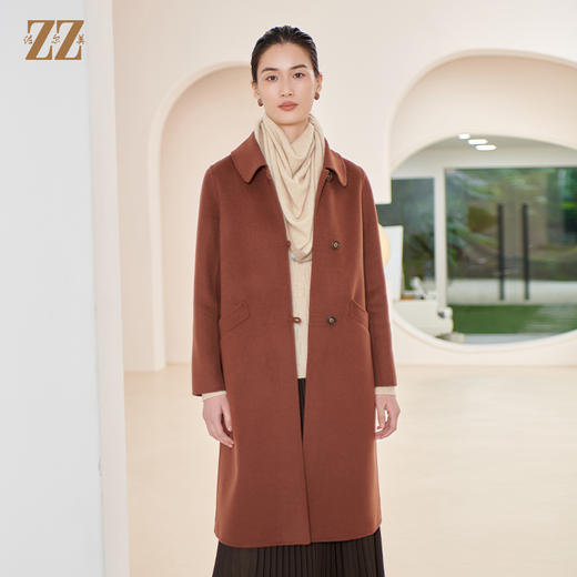 佐尔美冬季新款 气质时尚中长绵羊毛双面呢女E34SM35 商品图1
