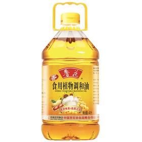 鲁花食用植物调和油花生香4L/桶