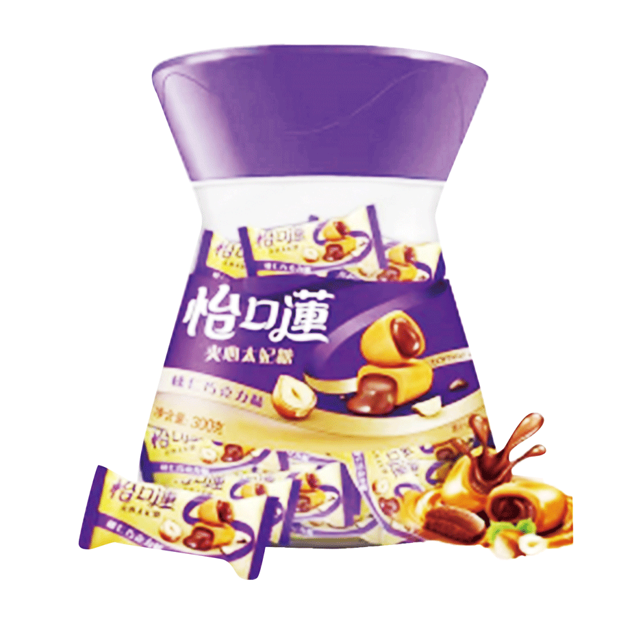 怡口莲巧克力夹心太妃糖318g/盒
