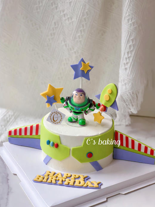 玩具总动员立体巴斯光年 忌廉蛋糕【此款需提前3天预订】（默认自提，收费配送请联系客服） 商品图1