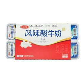 三元全脂酸牛奶原味复原乳