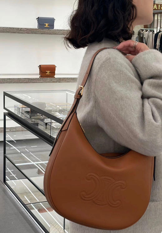 秋冬23新款hobo 〰棕色 商品图5