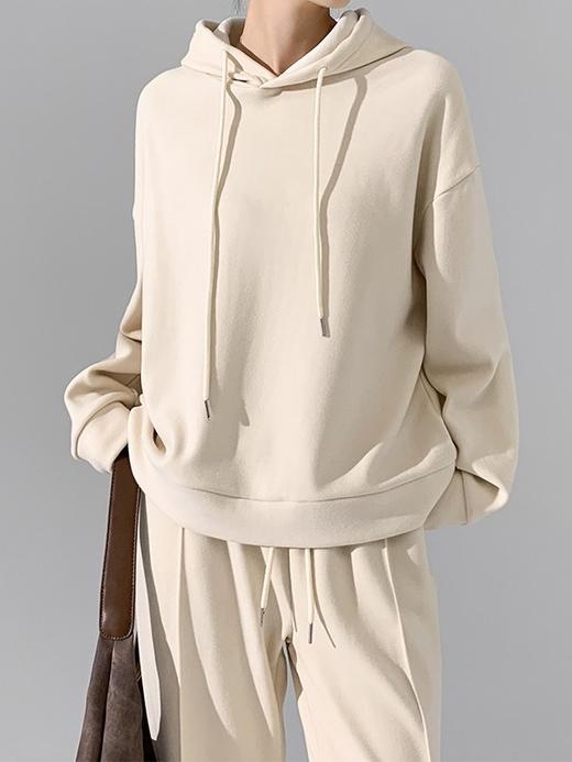 秋冬加绒【垂感糯米阔腿裤】高腰显瘦 百搭直筒长裤 加厚休闲裤 商品图7