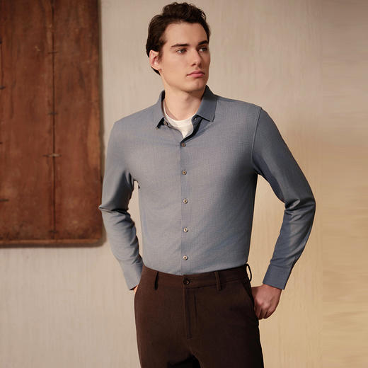 YvesFigarau伊夫·费嘉罗休闲长袖衬衫962309 商品图1