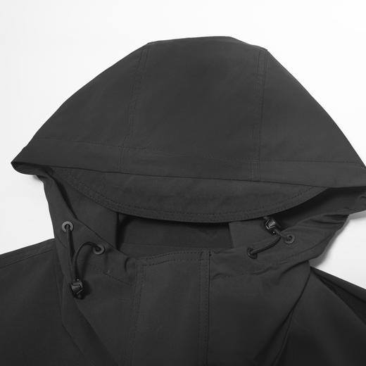 HX 休闲长款带帽风衣防风防水冲锋衣/Z101330002101 商品图6