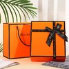橙色现货礼盒天地盖大号礼物盒情人节伴手礼盒首饰包装盒 商品缩略图1