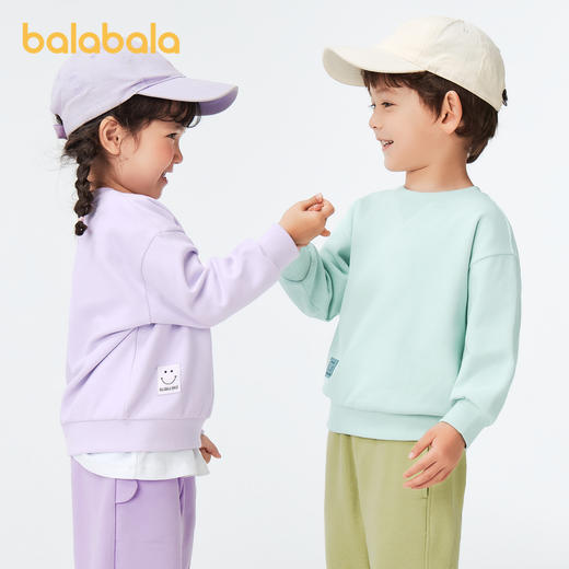巴拉巴拉童装儿童卫衣新款春装套头洋气男童女童简约套头上衣 商品图0