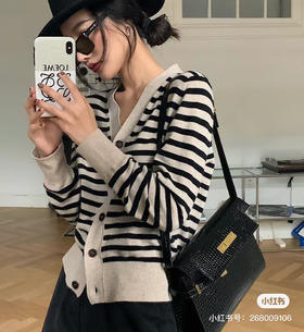Manhattan 曼哈顿-黑色鳄鱼纹中号