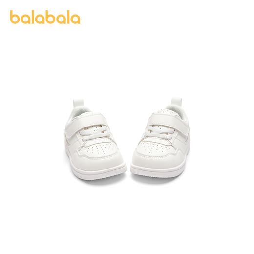 巴拉巴拉宝宝学步鞋婴儿鞋子男童鞋女春秋平板车鞋纯色简约小白鞋 商品图4