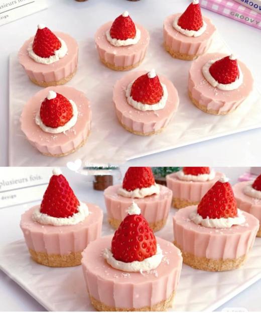 圣诞节冻芝士杯子蛋糕下午茶点心 商品图1