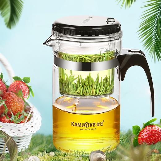 金灶TP-120飘逸杯迷你泡茶壶单人用耐热玻璃冲茶器泡茶杯小容量茶杯玻璃过滤泡茶壶泡茶杯 商品图4