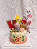 寿星公公  花开富贵中式贺寿/祝寿 #富贵牡丹 #梅花寓意五福长寿 忌廉蛋糕（默认自提，收费配送请联系客服） 商品缩略图0