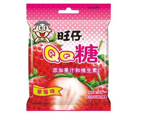 旺旺草莓味QQ糖(袋)70g 商品图0