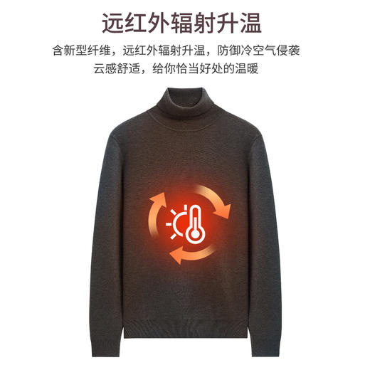 [轻织系列]高领加厚蓄热毛衣237R0P706L 商品图3