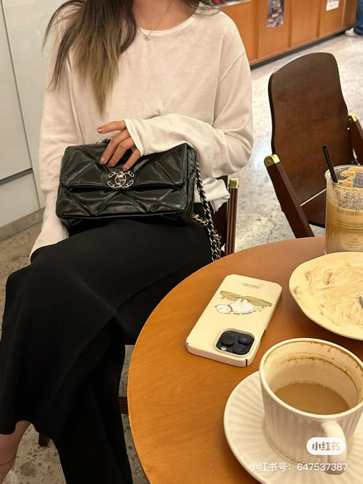 19bag 26cm油蜡皮-黑色银扣 商品图1