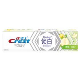 佳洁士锁白致尚技术牙膏清柚白茶120g/支