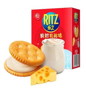 乐之酸奶乳酪味夹心饼干109g/盒