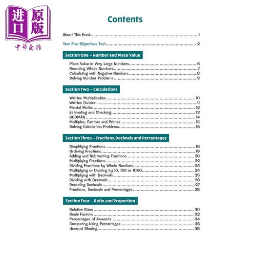 预售 【中商原版】英国CGP KS2 Maths Targeted Question Book: Year 6 Foundation 商品图1