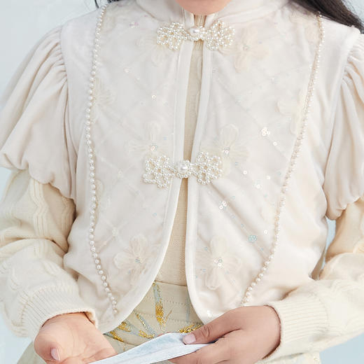 笛莎童装女童套装2023新款马面裙套装 商品图3