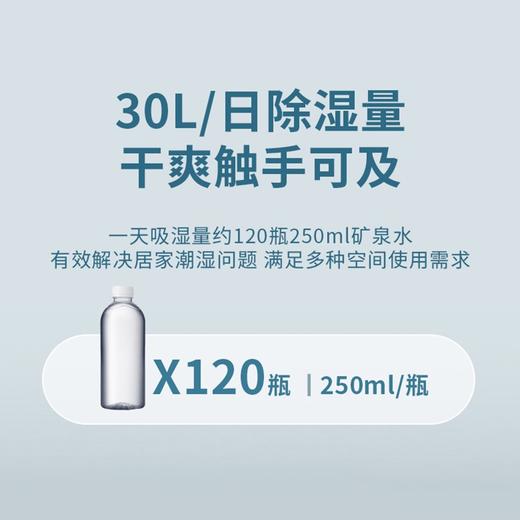 海尔（Haier） 除湿机/抽湿机 除湿量30升/天 家用轻音防霉 抽湿器 吸湿器 地下室档案室干燥机干衣机 DE30J 40-70㎡适用 商品图1