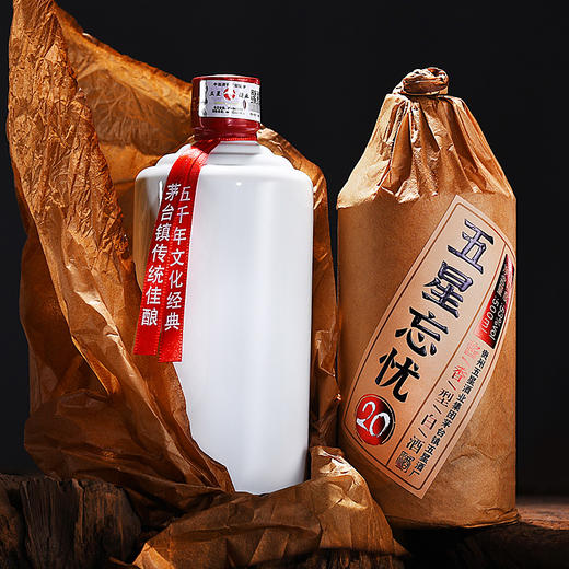 五星忘忧20 500ml 6瓶整箱 53度酱香型白酒 陈年坤沙好酒 商品图2
