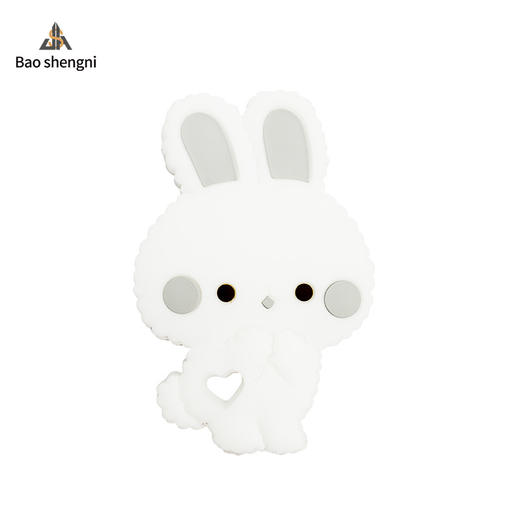 【美国FDA认证，宝宝放心啃咬！】新款硅胶婴儿牙胶母婴用品，滴胶兔子硅胶宝宝咬咬乐磨牙棒磨牙器，贴心设计也美观，不易粘毛，沾灰尘，容易清理清洁！ 商品图9