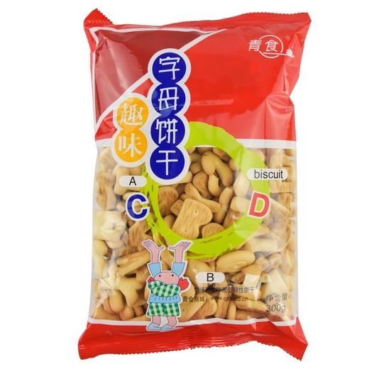 青食字母饼干300g/袋 商品图0