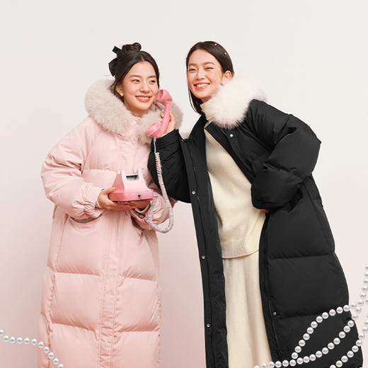 【严选】诗凡黎冬经典长款羽绒服SEC480411 商品图2