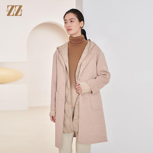 佐尔美冬季新款 气质双面呢套装100%绵羊毛双面呢女E34SM17 商品图1