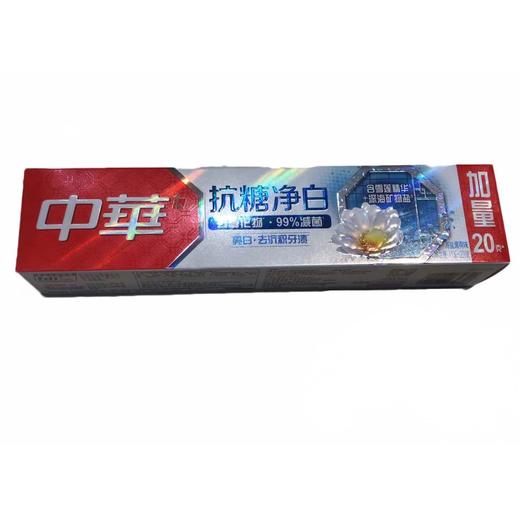 中华抗糖净白牙膏海盐薄荷味(130+20)g/支 商品图0