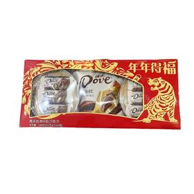 德芙丝滑牛奶年年得福巧克力588g/盒