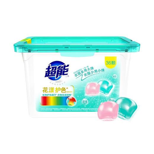 超能花漾护色洗衣凝珠(36颗)420g/盒 商品图0