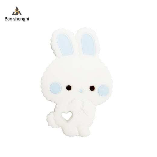 【美国FDA认证，宝宝放心啃咬！】新款硅胶婴儿牙胶母婴用品，滴胶兔子硅胶宝宝咬咬乐磨牙棒磨牙器，贴心设计也美观，不易粘毛，沾灰尘，容易清理清洁！ 商品图8