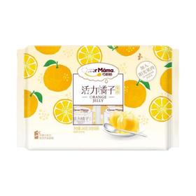巧妈妈纸袋装活力橘子果肉果冻240g/袋