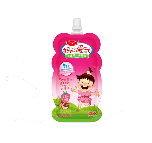 三元妈妈爱我优酪乳（草莓+树莓）120g/袋