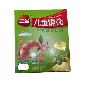 三全儿童虾皇馄饨210g/盒