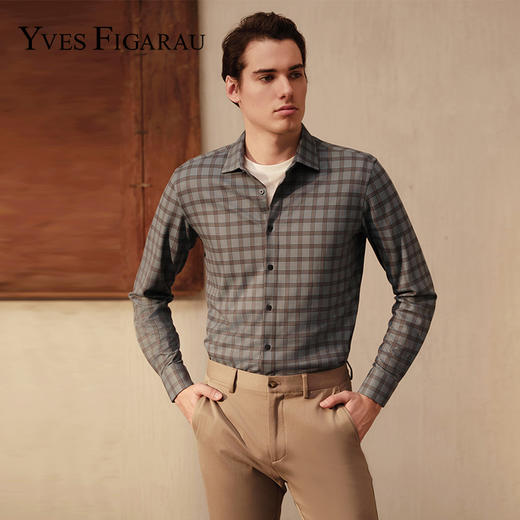 YvesFigarau伊夫·费嘉罗休闲长袖衬衫962322 商品图0