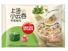 思念荠菜猪肉小云吞(袋)400g