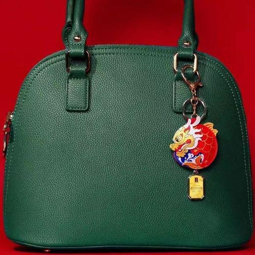 2024龙年钥匙扣足金鱼跃龙门黄金挂件故宫车挂国潮包包挂件伴手礼 商品图3