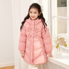 笛莎DESHA童装女童羽绒服2023冬季三防立体新款时尚长款羽绒服 商品缩略图6