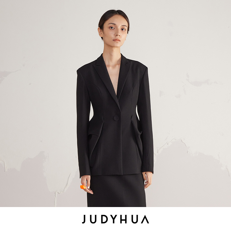 JUDYHUA 立体几何修身西装