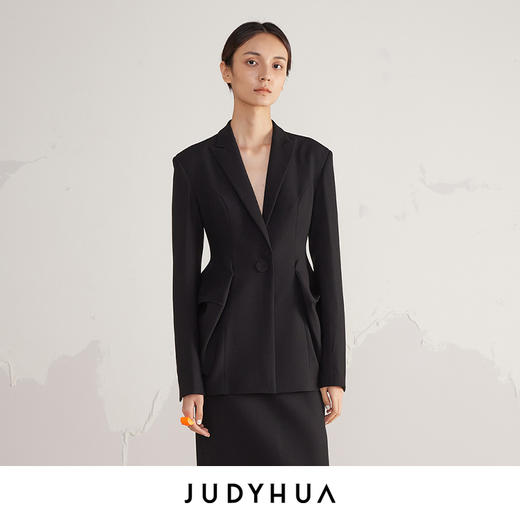 JUDYHUA 立体几何修身西装 商品图0