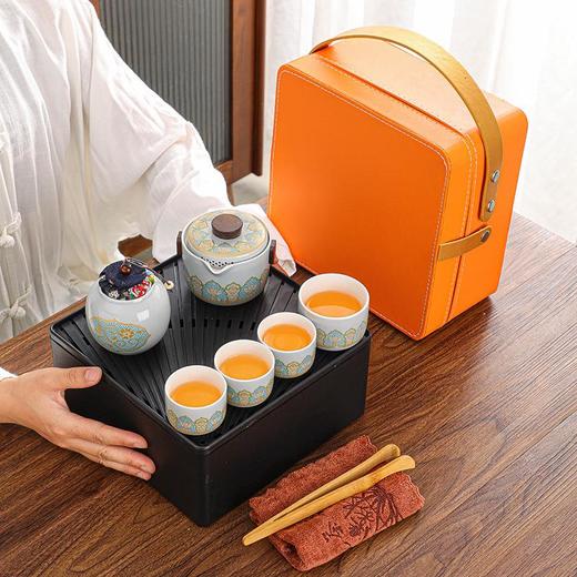 陶瓷功夫旅行茶具套装便携式泡茶快客杯商务伴手小礼品 商品图0