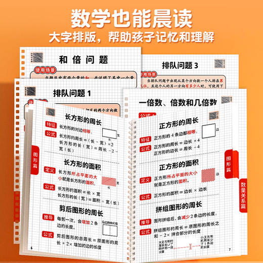 【双十一大促】1-3年级小学数学公式口诀 商品图1