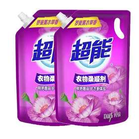超能衣物薰衣草柔顺剂(带出液口)1kg*2/组